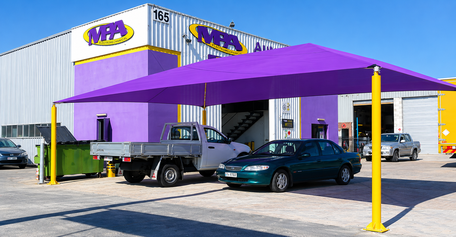 Sail Type Parking Car Parking Shade