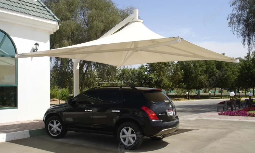 Single Pole Parking Shade