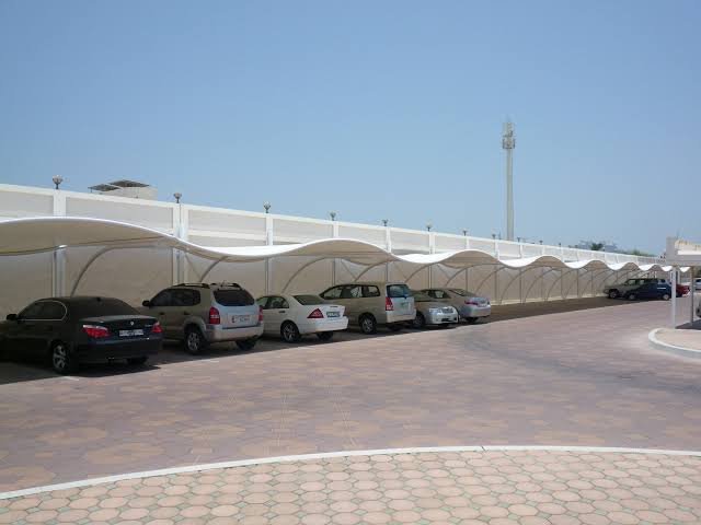 Wave Design Parking Car Parking Shade